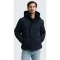 Produktbild: TOM TAILOR Winterjacke Jacken Puffer-Jacke mit abnehmbarer Kapuze blau S (44/46)