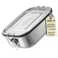 Produktbild: SILBERTHAL Brotdose Lunchbox Edelstahl 800ml Trennwand Spülmaschinenfest150