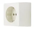Produktbild: REV Aufputzsteckdose Standard - Schutzkontakt Steckdose Aufputz 1-Fach, cremeweiß