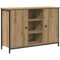 Produktbild: vidaXL Sideboard Artisan Eiche 100x35x70 cm Holzwerkstoff und Stahl