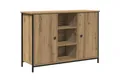 Produktbild: vidaXL Sideboard Sideboard Artisan Eiche 100x35x70 cm Holzwerkstoff und Stahl (1 St)