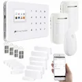 Produktbild: VisorTech GSM-Alarmanlage mit Funk-/Handy-Anbindung, 14-teiliges Starter-Set