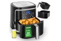 Produktbild: Aigostar Heißluftfritteuse Cube - 7L 1900W Airfryer mit LED-Touchscreen, 7-in-1, Ohne Öl, 90% weniger Fett, 1900,00 W, Temperatursteuerung (80 - 200 °C), 1 - 60 Mins Timer, Memory-Funktion