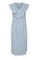 Produktbild: ICHI IHGARCELLE Damen Freizeitkleid aus Leinenmix Kleid, Größe:38, Farbe:Chambray Blue (154030)