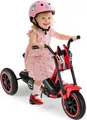 Produktbild: COSTWAY Kinder Dreirad, Kinderdreirad mit Motorrad-Design, 3 robusten Rädern, Fußpedalen&Lenker, Kinderlaufrad für Kinder 3+, bis 30 kg (Rot)