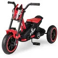 Produktbild: COSTWAY Dreirad, Kinderfahrrad, Kinderlaufrad mit Lenker, Rutschfahrzeug rot