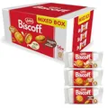 Produktbild: Lotus Biscoff | Doppelkeks Variety Pack | 3 Sorten: Biscoff-Creme, Vanille- und Schokoladengeschmack | 5 Doppelkekse pro Packung | Zutaten natürlichen Ursprungs | Ohne Farbstoffe | 16 x 50g | 800g