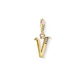 Produktbild: Thomas Sabo Damen-Charm-Anhänger U Buchstabe Gold Charm Club 925 Sterling Silber 1627-414-39