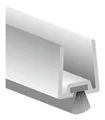 Produktbild: Ellen Glastürprofil GDP mit weiche PP-bürste Alu silber, L2250, TS 8 - 4601601