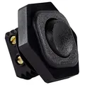 Produktbild: REV Wippschalter, Einbauschalter 1polig, 230VAC, max. 6(2) A, Bohrung: 22mm, schwarz