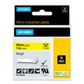 Produktbild: DYMO Rhino-Industrie-Vinyletiketten | 24 mm x 5,5 m | schwarz auf gelb | selbstklebendes Schriftband | für DYMO Rhino und LabelManager Beschriftungsgerät