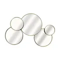 Produktbild: inspire - Sortiment von 5 Spiegeln Satellite - Runder Multi-Spiegel - Vergoldetes Mattes Metall - H.40 x B. 60 cm