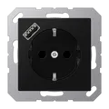 Produktbild: Jung A1520-18ASWM SCHUKO®-Steckdose 16 A, mit USB-Ladegerät 1 x Typ A, SAFETY+, Serie A, graphitschwarz matt