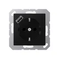 Produktbild: Jung A1520-18ASWM SCHUKO Steckdose mit USB Typ A Serie A graphitschwarz matt