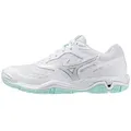 Produktbild: Mizuno WAVE PHANTOM 3 - Damen Handballschuh - White/Blue Tint Handballschuh 5,5