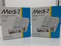 Produktbild: 2x Medi 7 Medikamentendosierer 7 Tage 4 Fächer Tablettenbox weiß 2 Stück Dose