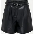 Produktbild: ONLHeidi Leder Shorts Schwarz XS