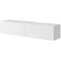 Produktbild: Selsey Tv-Hängeboard, Weiß, Holzwerkstoff, 140x28.5x31.6 cm, Wohnzimmer, Wohnwände, Lowboards, Lowboards stehend