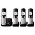 Produktbild: Panasonic KX-TG6824GB Schnurloses Telefon-Set mit Anrufbeantworter schwarz-silber