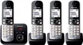 Produktbild: Panasonic KX-TG6824GB DECT Schnurlostelefon mit Anrufbeantworter (Telefon mit 4