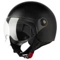 Produktbild: VINZ Duoro Roller Helm Jet Helm Mopedhelm Herren und Damen | in Gr. XS-XXL | Jethelm mit Visier | ECE 22.06 Zertifiziert | Motorradhelm | Erhältlich Schwarz Matt