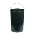 Produktbild: Hailo 1030459 Inneneimer mit Henkel verchromt Abfallsammler, Plastik, schwarz, 20 L, Kunststoff, 27,2 x 27,2 x 41,5 cm