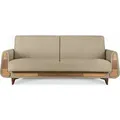 Produktbild: Gustavo Sofa 3-Sitzer mit Schlaffunktion, hellbeige - Konsimo