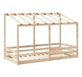 Produktbild: vidaXL Bett Kinderbett mit Dach 100x200 cm Massivholz Kiefer
