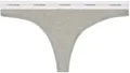 Produktbild: Calvin Klein Damen String Thong mit Stretch, Grau (Grey Heather), XS