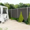 Produktbild: HOME DELUXE WPC Sichtschutzzaun CALLADO - 4 x Element + 5 x Pfosten