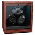 Produktbild: Uhrenbeweger Watch Winder Schaukasten 3 Uhrenbox Leiser Motor 4 Modi LED Braun
