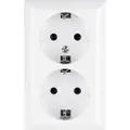 Produktbild: REV 2fach Komplett Steckdose Weiss 0510072777 (0510072777)