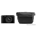 Produktbild: Fujifilm X-M5 + XC 15-45mm f/3.5-5.6 OIS PZ + Peak Design Everyday Sling V2 3L  schwarz