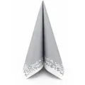 Produktbild: Airlaid Serviette Romantique in Silber, 40 x 40 cm, 50 Stück - APARTina