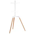 Produktbild: my wall TV Staffelei Bodenstativ – HT21WL, TV Standfuß Höhenverstellbar, TV Ständer, Buche, TV Stativ Bis 65 Zoll, Belastung bis 35 kg, Fernseher Halterung, Standfuß
