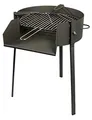 Produktbild: Rundgrill mit Halterung für große Pfannen. Maße: Durchmesser 60 cm x 75 cm