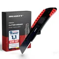 Produktbild: HASKYY Cuttermesser Universal Professional 18mm mit Extra scharfer SK5 Klinge Cutter Messer Abbrechklinge Kartonmesser Teppichmesser