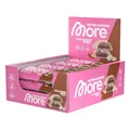Produktbild: MORE Protein Satisbites, 12er Box Proteinriegel, 12 x 2 x 25 g, White Hazelnut Nougat, bis zu 16 g Protein pro Portion, ohne Zuckerzusatz, made in Germany
