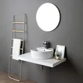 Produktbild: KIAMAMI VALENTINA - Runder Spiegel 70 cm Modern ohne Rahmen