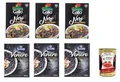 Produktbild: Testpaket Riso SCotti und Gallo Riso Nero Integrale, Schwarzer Reis, gewachsen in Italien, Vollkorn, 6x 500 g, reich an Ballaststoffen und Antioxidantien, vakuumverpackt + Italian Gourmet polpa 400g