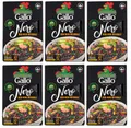 Produktbild: 6x Gallo Riso Nero Integrale,Vollkorn Schwarzer Reis,Italienischer Reis 500g