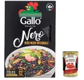 Produktbild: 6x Gallo Riso Nero Integrale, Schwarzer Vollkornreis, 500g+Polpa 400g