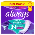 Produktbild: always Daily Fresh Flexistyle Slim mit Frischeduft,74Stk. Slipeinlage