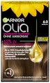 Produktbild: Garnier Olia 6.0 Hellbraun Dauerhafte Haarfarbe ohne Ammoniak mit pflegenden, natürlichen Ölen, Vollständige Grauhaarabdeckung, Permanente Coloration, 1 Stück