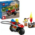 Produktbild: LEGO City Feuerwehrmotorrad, Feuerwehr-Spielzeug für Kinder ab 4 Jahren mit Motorrad und 2 Minifiguren inkl. Feuerwehrmann, fantasievolles Spieler... - Bronze