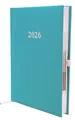 Produktbild: Buchkalender Chefplaner A5 1 Tag 1 Seite auch sonntags (2026 türkis)