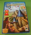 Produktbild: Carcassonne - Grundspiel (Version 2018) mit Mini Erw. Der Fluss & Der Abt