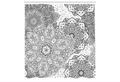 Produktbild: Abakuhaus Duschvorhang Moderner Digitaldruck mit 12 Haken auf Stoff Wasser Resistent Breite 175 cm, Höhe 180 cm, Mandala Eastern Floral