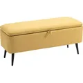 Produktbild: Homcom Truhenbank, Gelb, Kunststoff, 38.5x44.5x101 cm, Esszimmer, Bänke, Sitzbänke