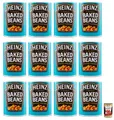 Produktbild: 12x Heinz Baked Beans Weiße Bohnen in Tomatensauce,reich an Ballaststoffen, reich an Eiweiß und wenig Fett,415g Dose + Italian Gourmet Polpa di Pomodoro 400g Dose
